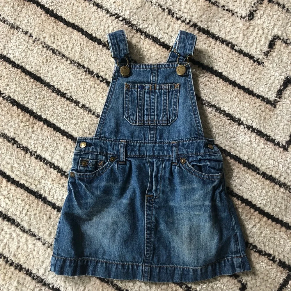 Baby Gap denim overall dress